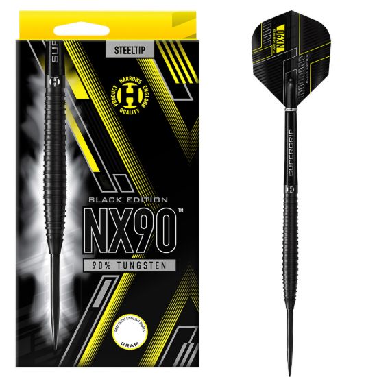 Picture of HARROWS NX90 BLACK EDITION 90% STEEL TIP