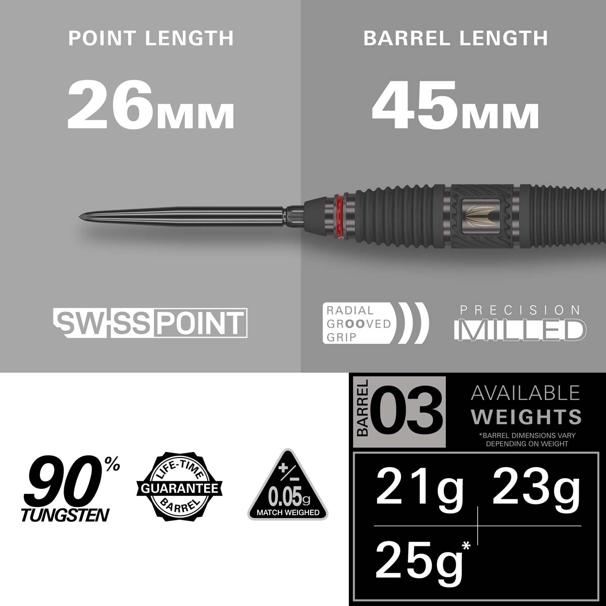 Afbeeldingen van Target Scope 90% 03 SP Steeltip