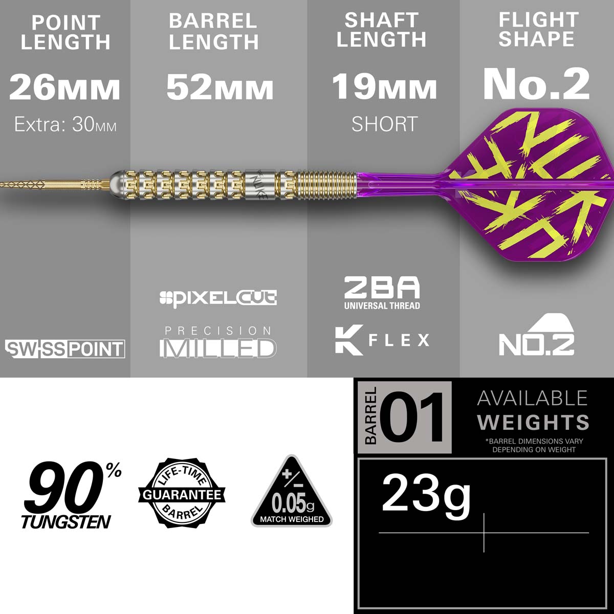 TARGET LUKE LITTLER G1 PRODIGY SP STEEL TIP DARTS DARTSHOP DAS ROGGEL