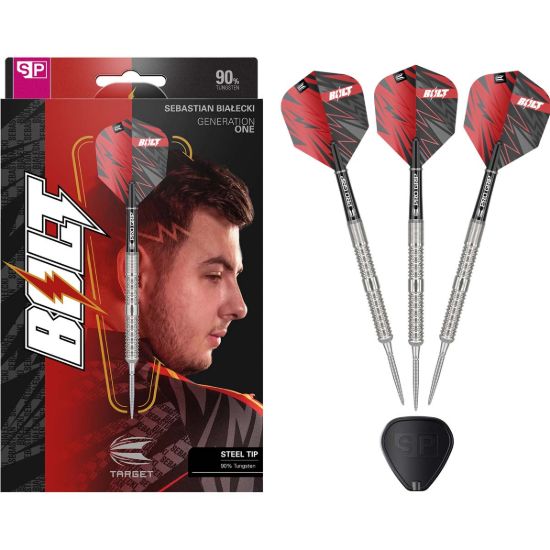 Picture of Sebastian Bialecki 90% 22g SP Steel Tip Dartpijlen