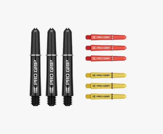 Picture of Target Pro Grip Dart Shafts Multipack Black-Red-Yellow