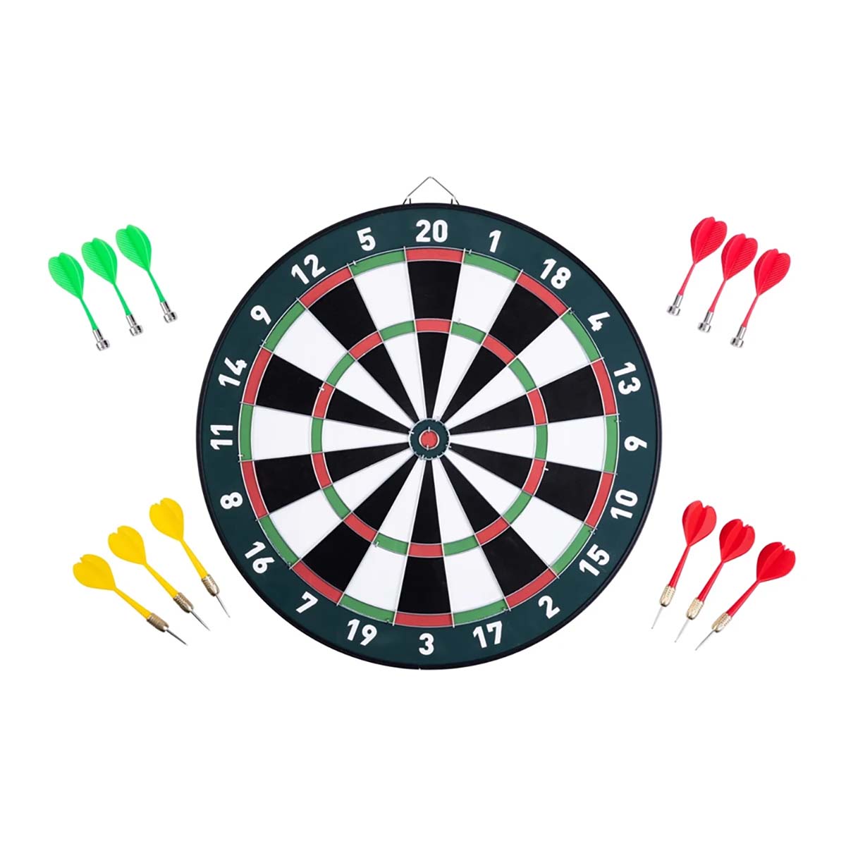 Afbeeldingen van Magnetisch en Papieren Dartbord Dubbelzijdig – Dieren