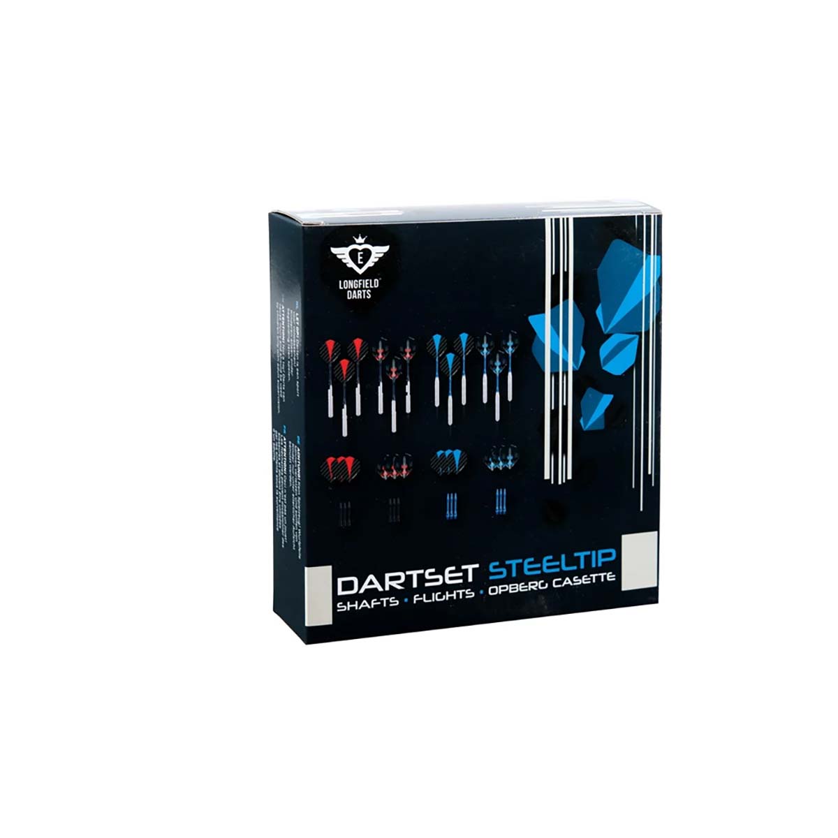 Afbeeldingen van DARTSET STEELTIP NICKEL BRASS