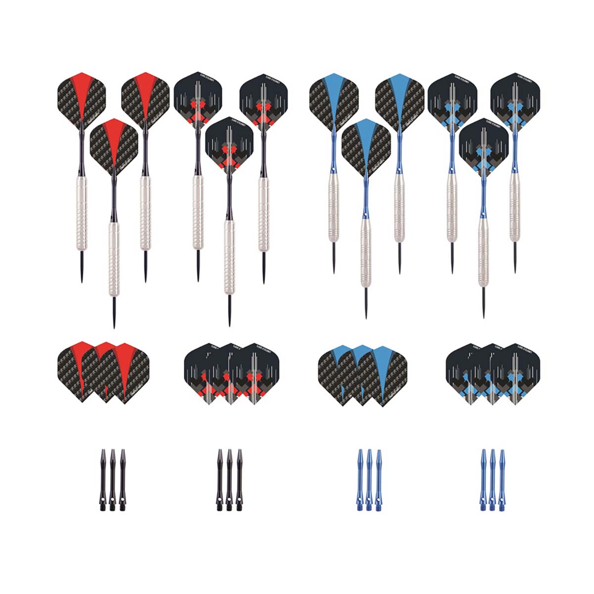 Afbeeldingen van DARTSET STEELTIP NICKEL BRASS