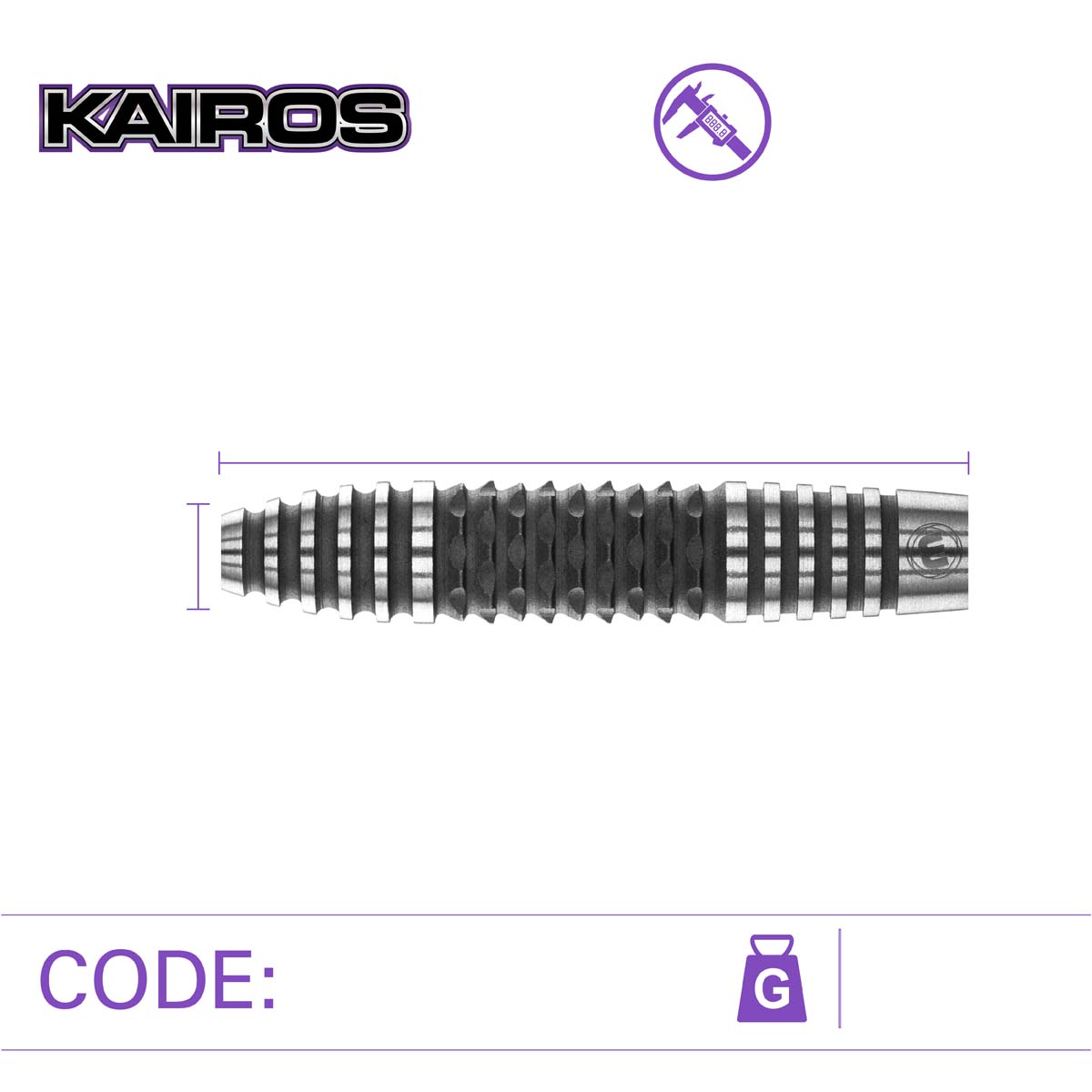 Picture of WINMAU KAIROS-1 STEELTIP DARTS 
