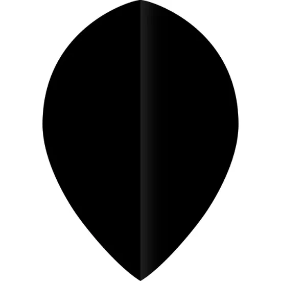 Picture of Poly Flight  Plain Model Pear  BLACK 10 SETS 