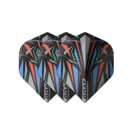 ATHLETE FLIGHTS BLACK SET OF 3 dartshop das roggel