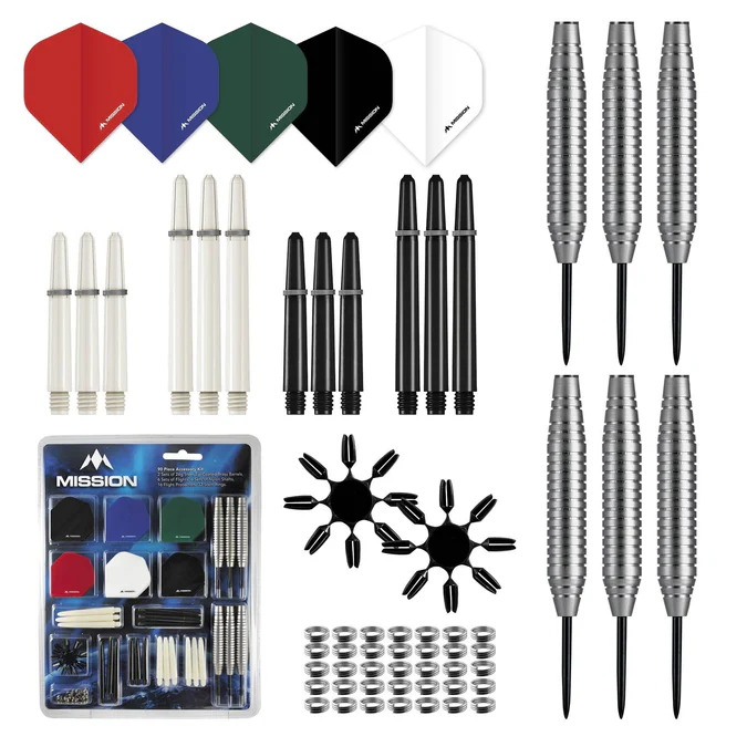 Picture of Mission Darts Accessory Kit - 90 Piece - Flights, Shafts - Steel Tip