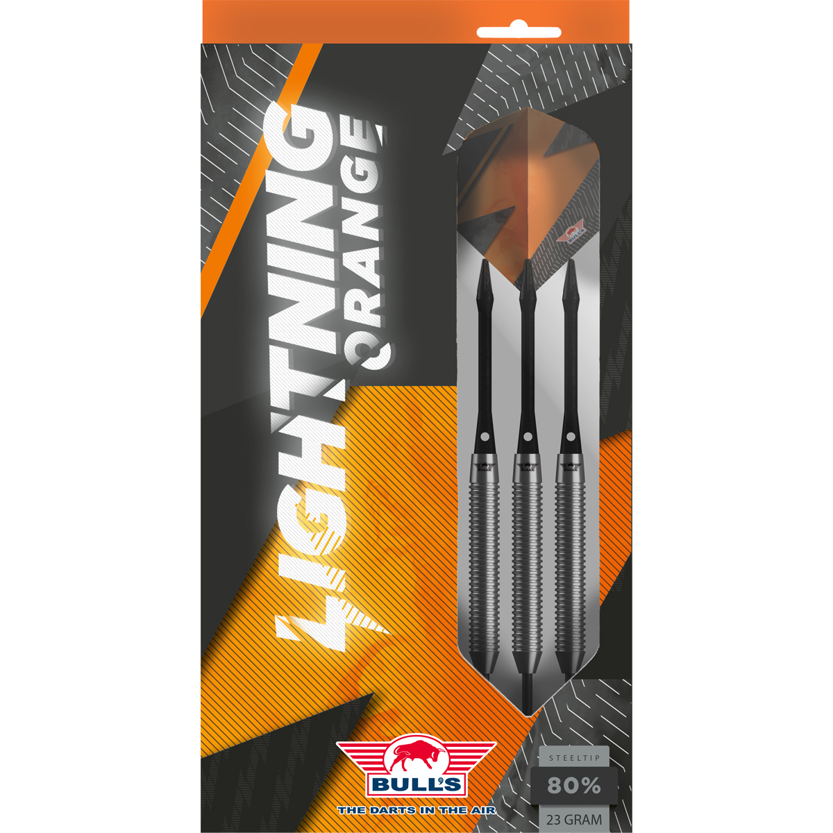 Picture of Bull's Lightning Orange 80% Steeltip Darts