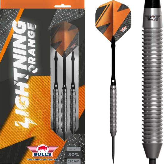 Picture of Bull's Lightning Orange 80% Steeltip Darts