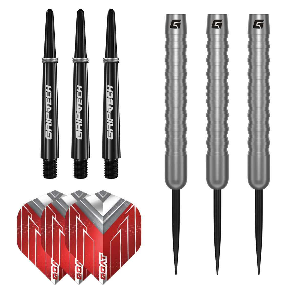 Afbeeldingen van GOAT PODIUM SILVER STEELTIP DARTPIJLEN