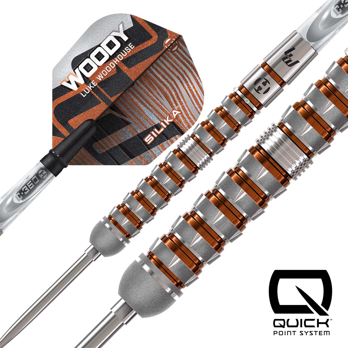 Picture of HARROWS LUKE WOODHOUSE SERIES 3 QP STEELTIP DARTPIJLEN