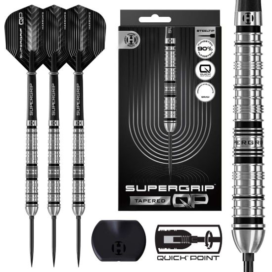 Image de Fléchettes pointe acier Harrows Supergrip QP Tapered 90%