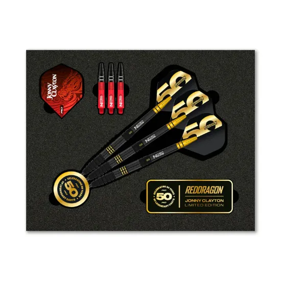 RED DRAGON JONNY CLAYTON 50 YEARS ANNIVERSARY L.E. DARTPIJLEN