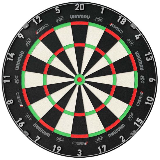 WINMAU DARTBORD 360 TRIPLE CORE DARTSHOP DAS ROGGEL