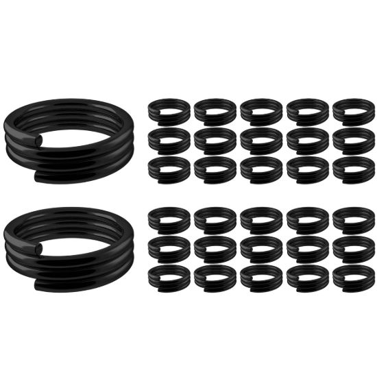 Shaft Springs-Rings Zwart 30 pcs 