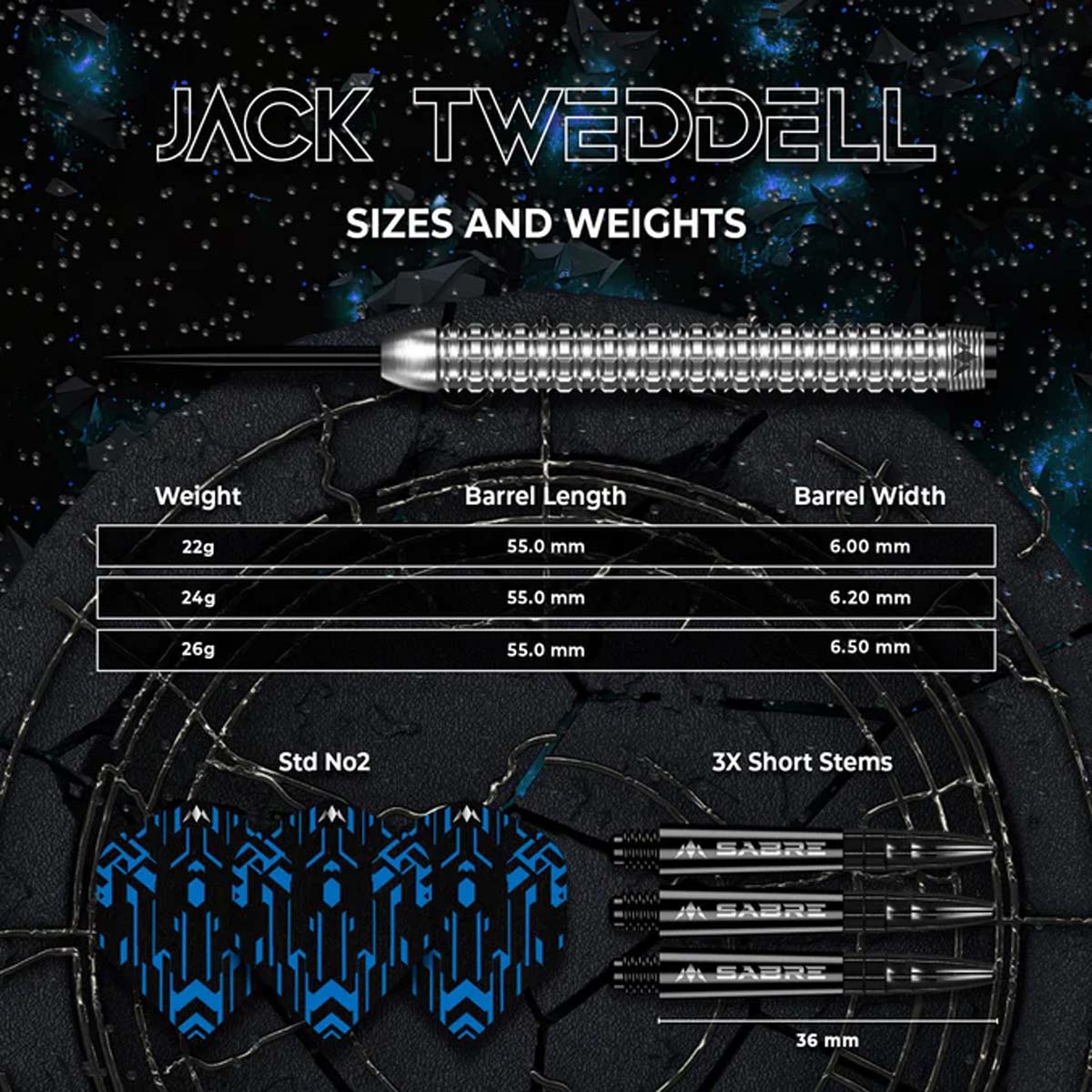 Afbeeldingen van Mission Jack Tweddell Darts - Dartpijlen