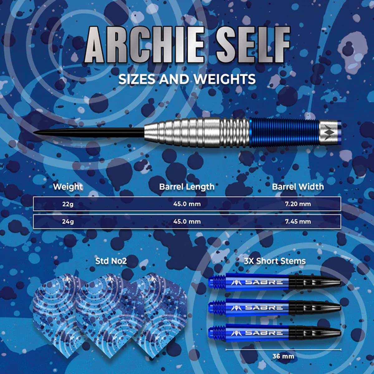 Afbeeldingen van Mission Archie Self Darts - Dartpijlen