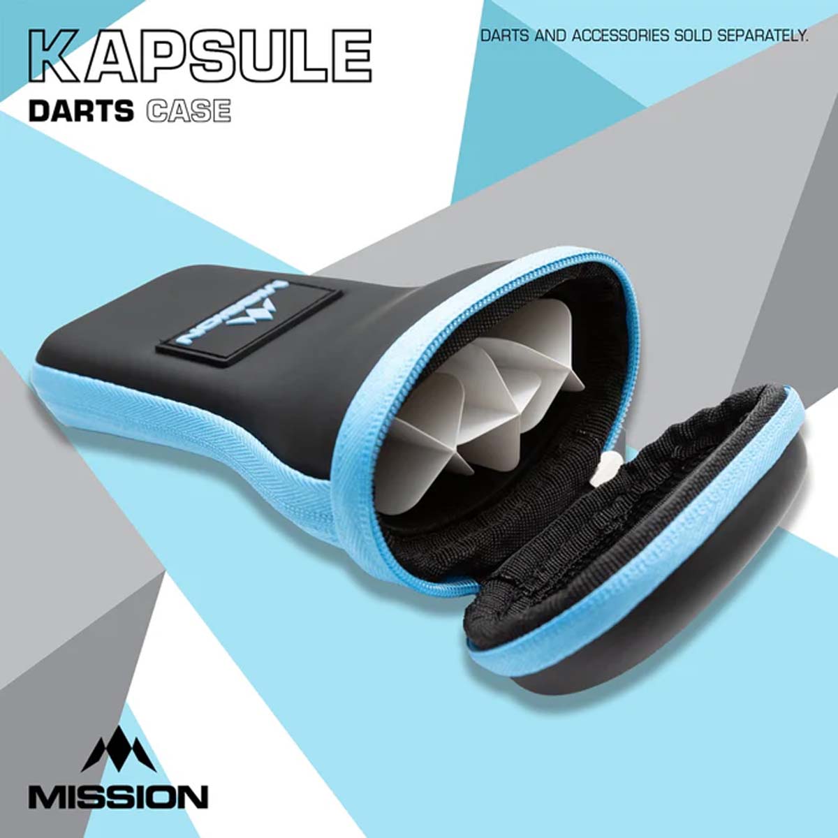 Afbeeldingen van MISSION KAPSULE DART CASE DROP IN BLACK& RED