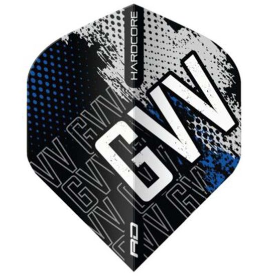 Bild von Red Dragon Gian van Veen Hardcore Dart Flights Standard No2 Blau