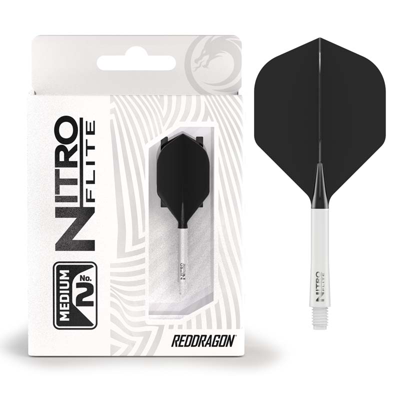 X0971 NITRO FLITE WHITE BLACK MED Image3 dartshop dasroggel