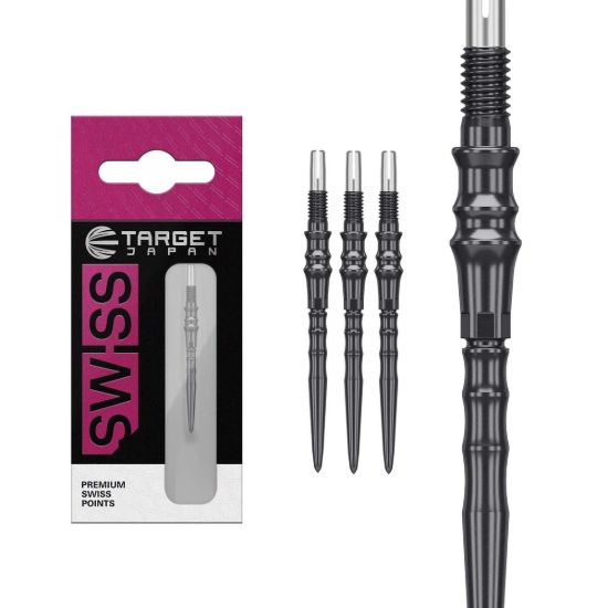 Image de POINTE ACIER SWISS TARGET JAPAN PREMIUM NOIR