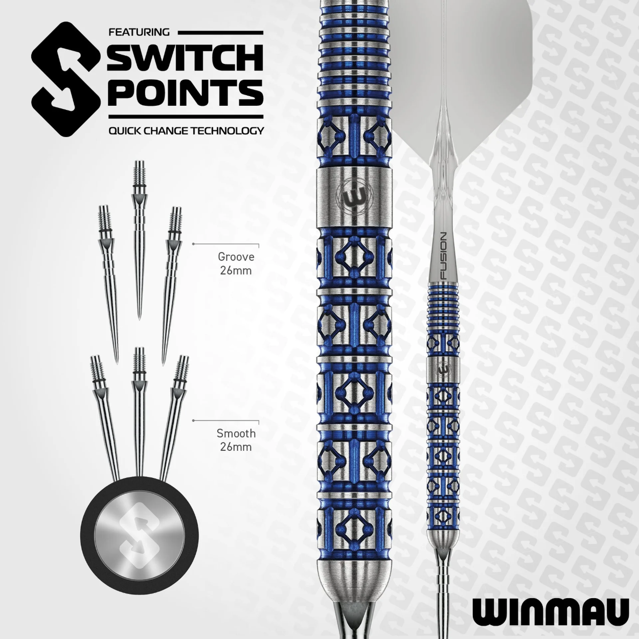Bild von Winmau Lunaris Parallel Steeldarts | Dartpfeile