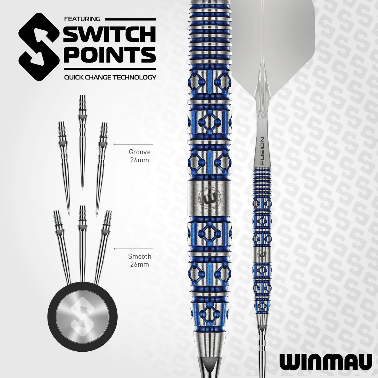 Afbeeldingen van Winmau Lunaris Tapered Steeltip Dartpijlen