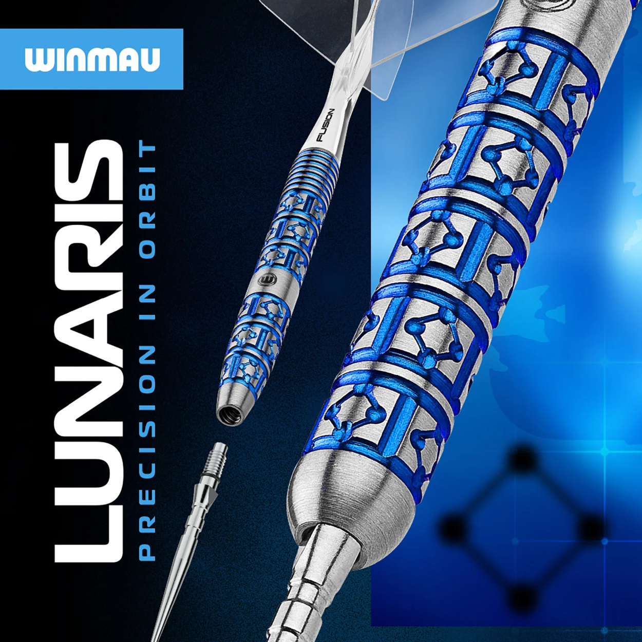 Afbeeldingen van Winmau Lunaris Tapered Steeltip Dartpijlen