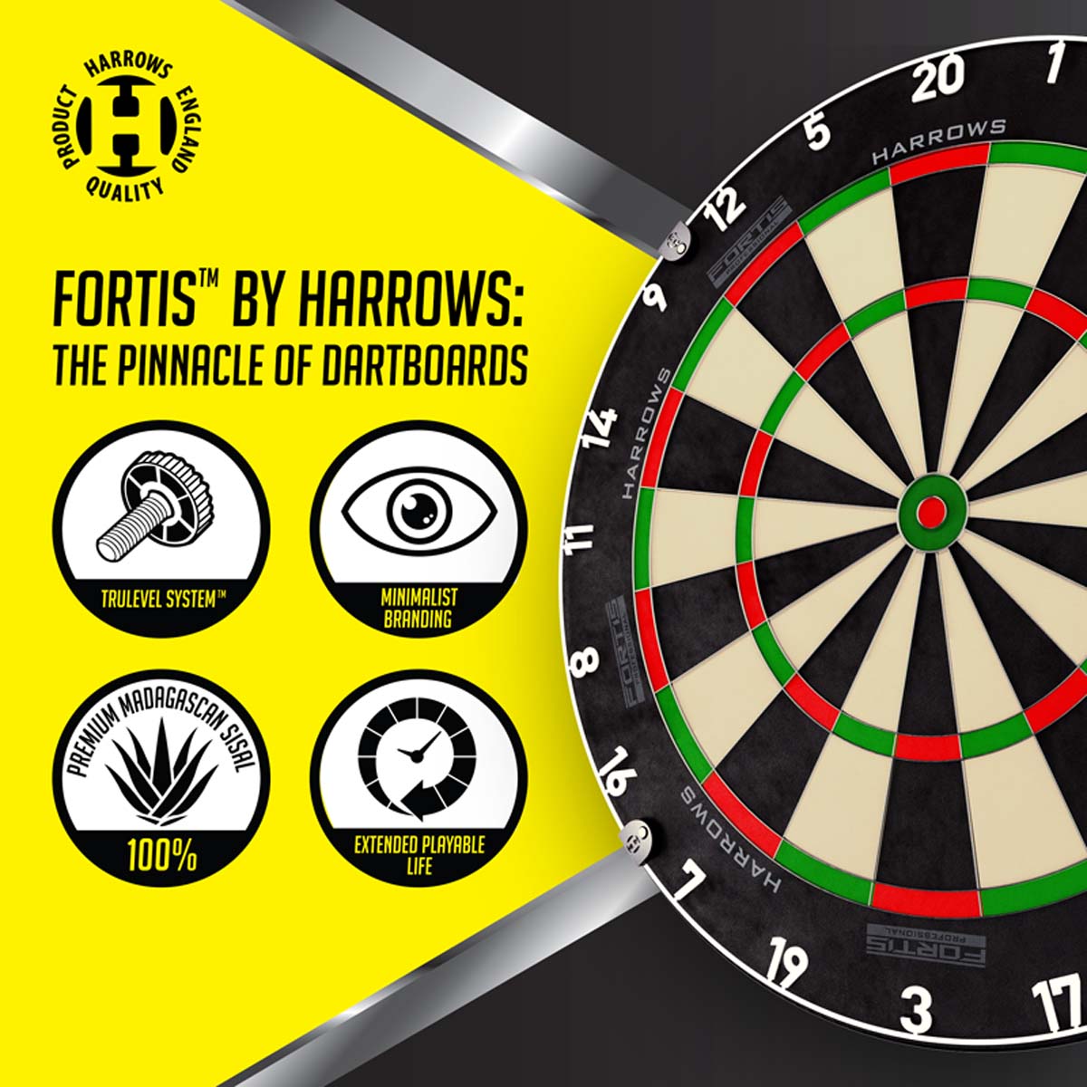 Picture of HARROWS FORTIS SISAL DARTBOARD