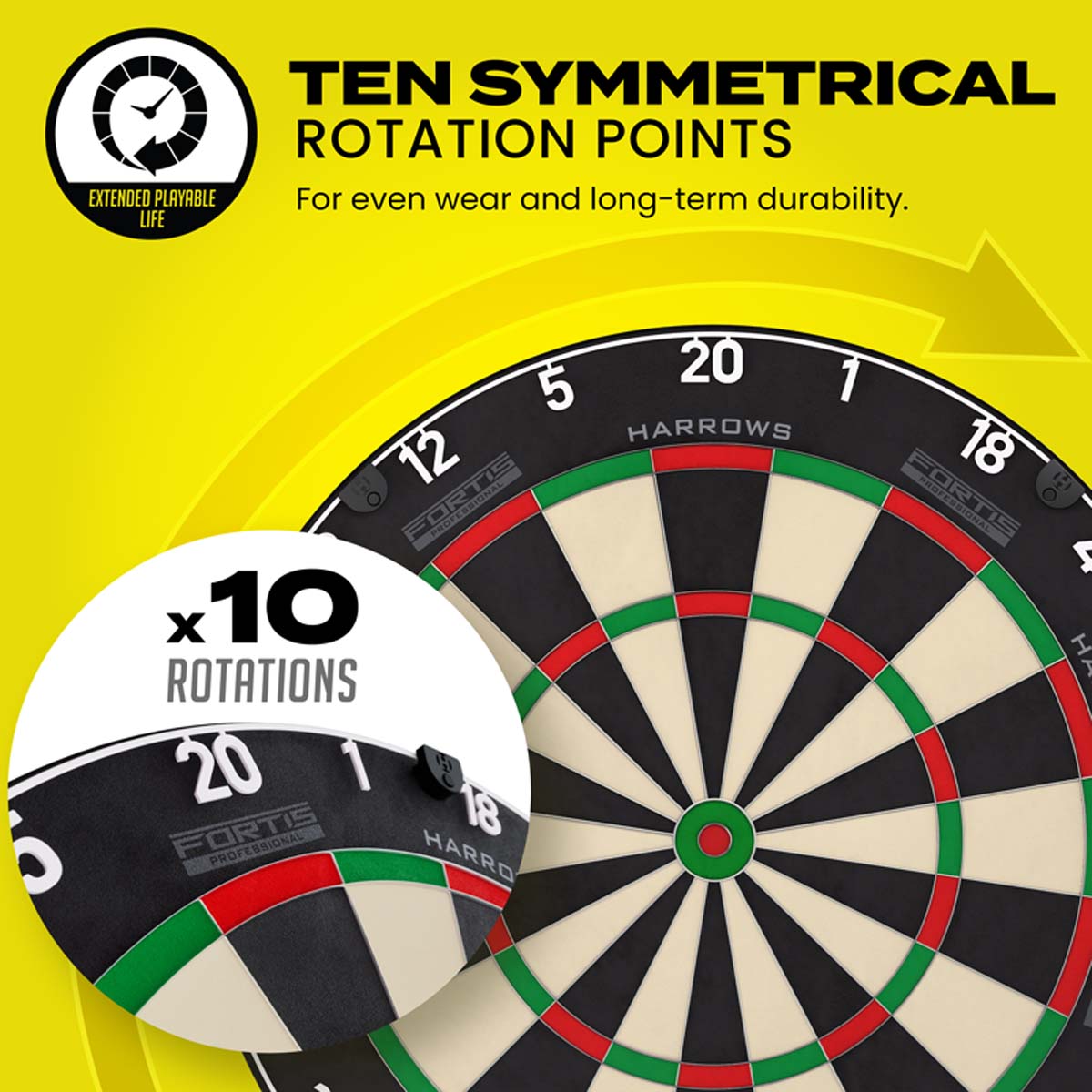 Picture of HARROWS FORTIS SISAL DARTBOARD