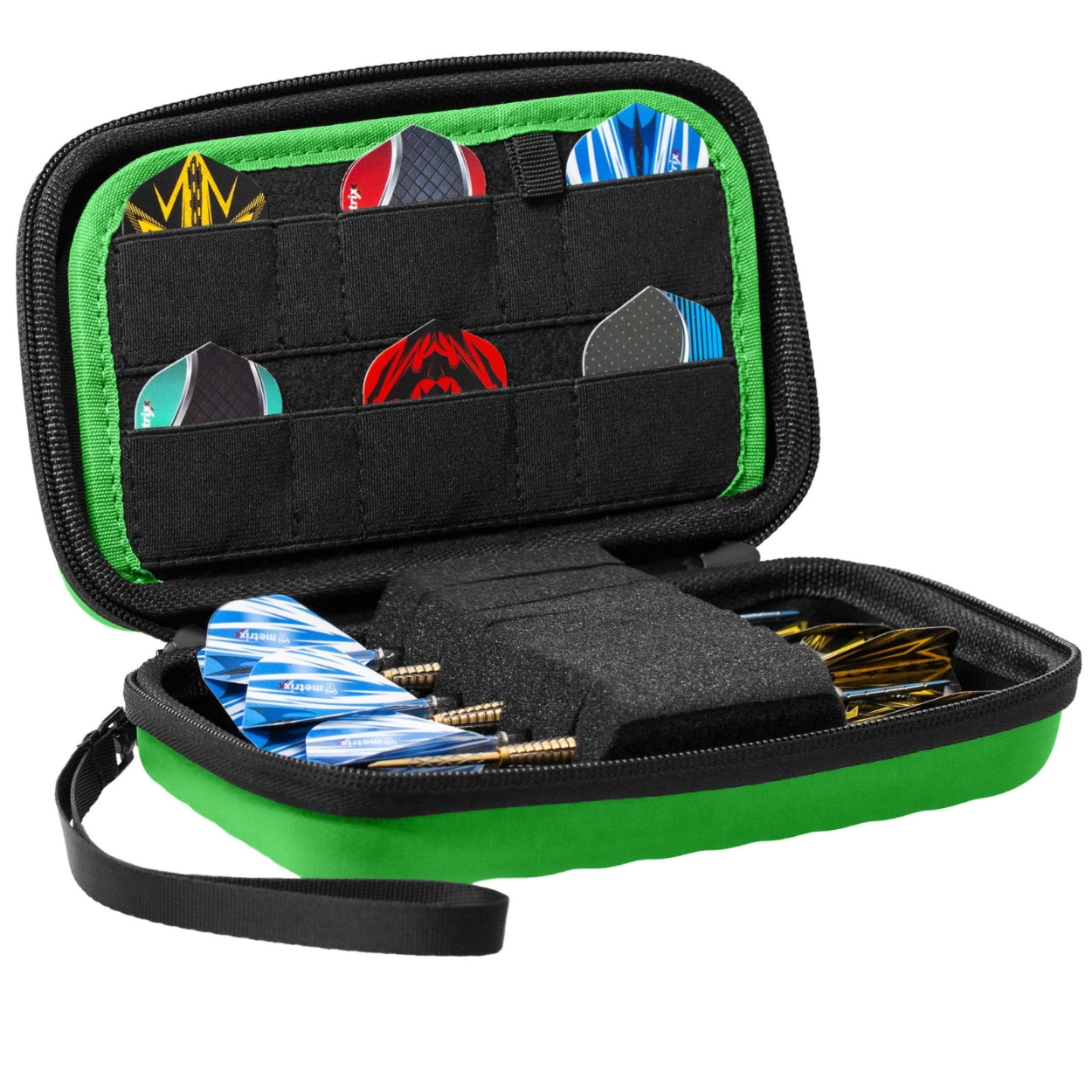 ORBIS DART CASE XL GREEN DARTSHOP DAS ROGGEL
