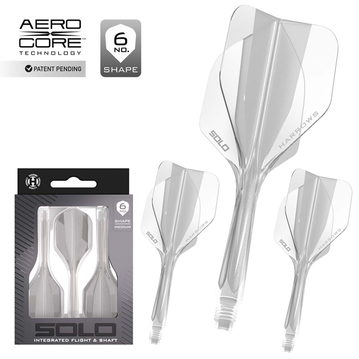 HARROWS SOLO FLIGHT No 6 - CLEAR DARTSHOP DAS ROGGEL