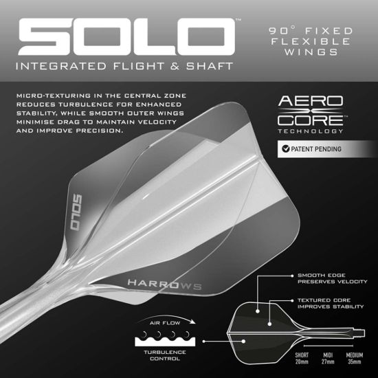 HARROWS SOLO FLIGHT No 6 - CLEAR DARTSHOP DAS ROGGEL