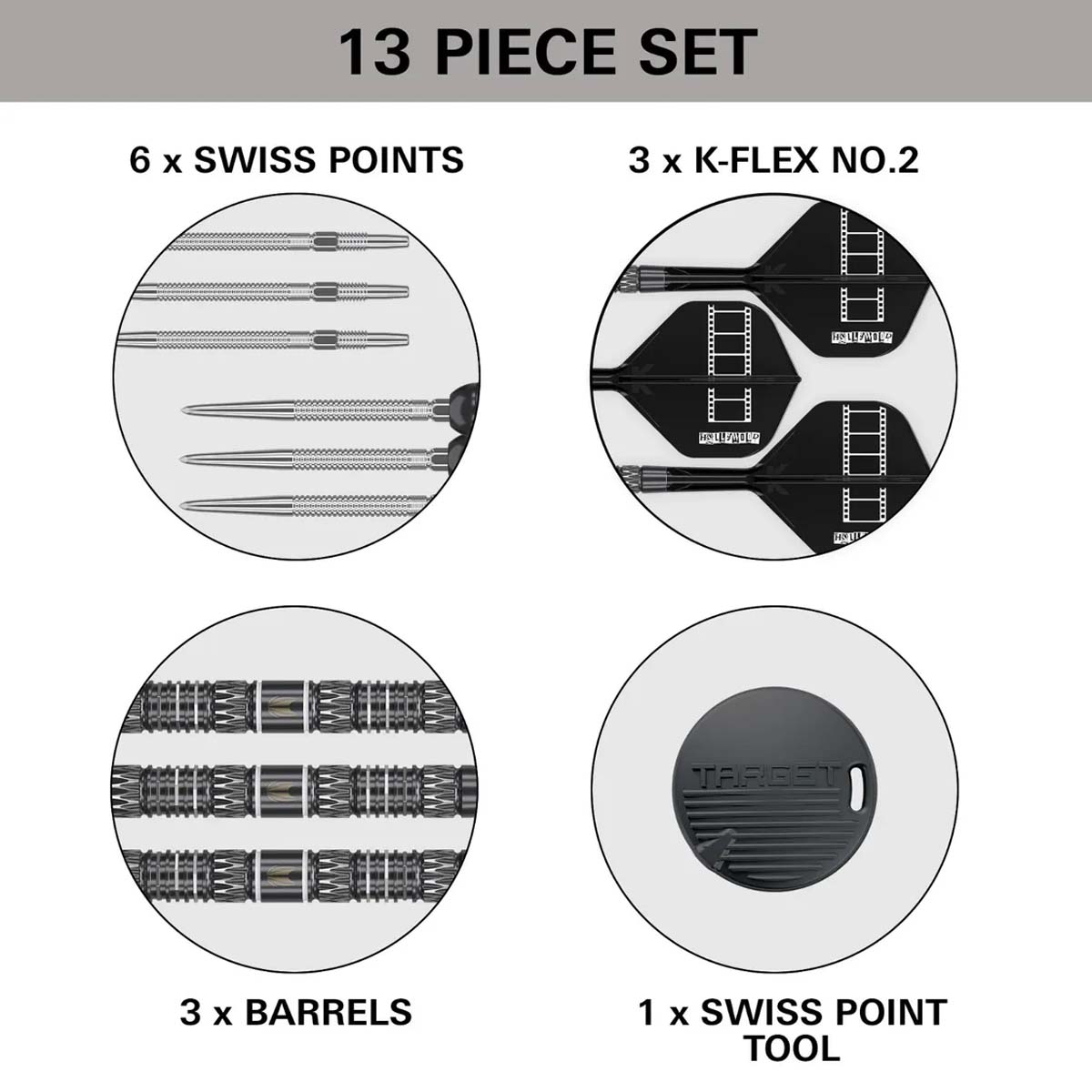 TARGET CHRIS DOBEY 95K - STEEL TIP DARTPIJLEN DARTSHOP DAS ROGGEL