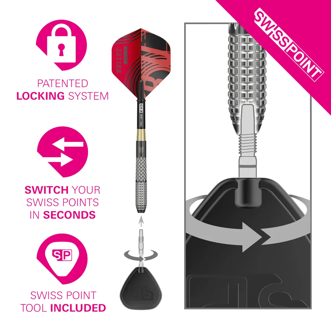 TARGET STEPHEN BUNTING G5 VOID DARTS STEELTIP DARTPIJLEN DARTSHOP DAS ROGGEL