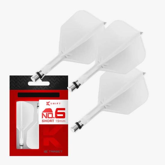 TARGET K-SHIFT WHITE FLIGHT STD/NO6 dartshop das roggel