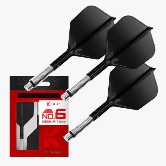 TARGET K-SHIFT BLACK FLIGHT STD/NO6 DARTSHOP DAS ROGGEL