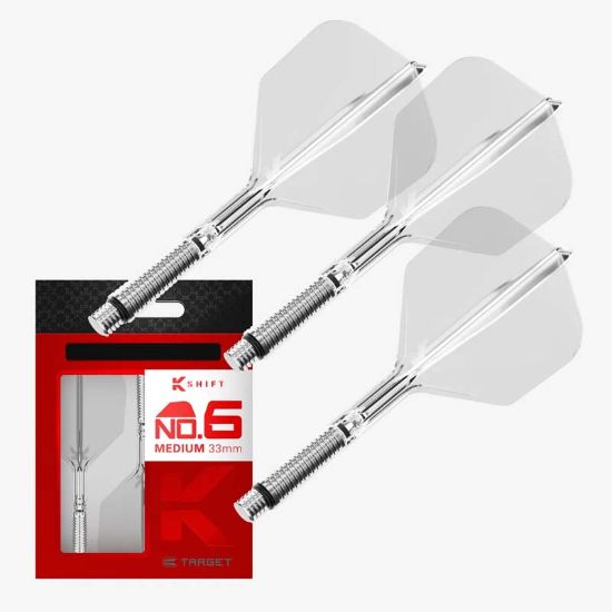 TARGET K-SHIFT CLEAR FLIGHT STD/NO6 DARTSHOP DAS ROGGEL