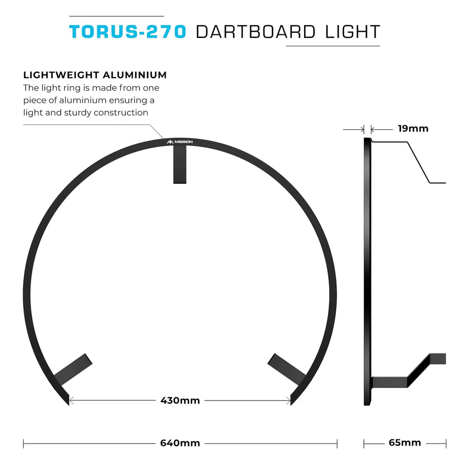 MISSION TORUS 270 BRIGHT WHITE LIGHT BRONZE