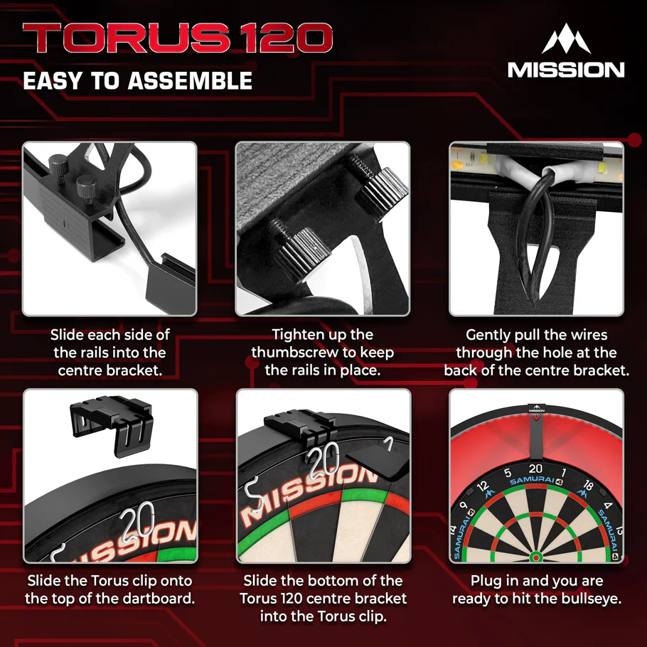 Image de Éclairage de cible Mission Torus 120 USB-C Noir