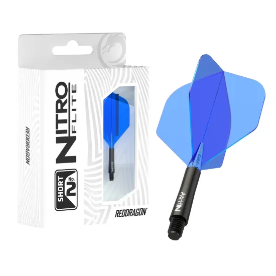 Image de Ailettes intégrées Red Dragon Nitro Flite Standard No2 Noir & Bleu