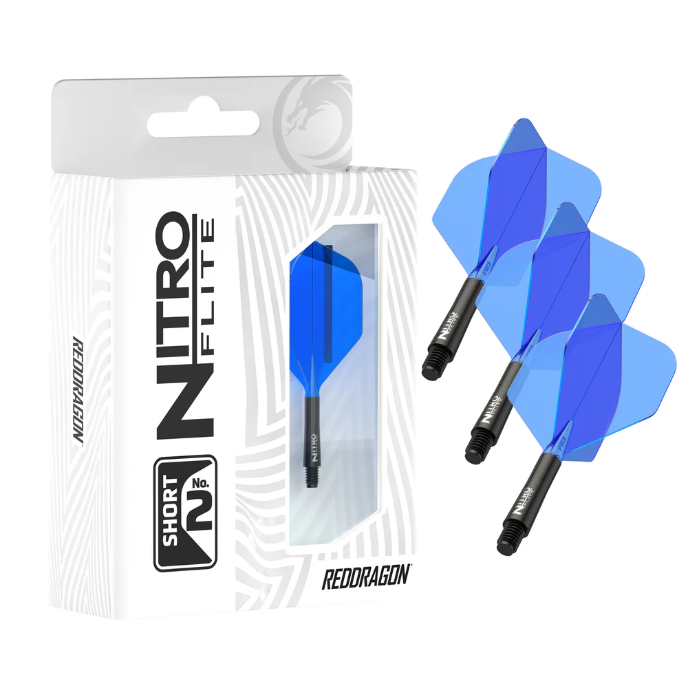 Image de Ailettes intégrées Red Dragon Nitro Flite Standard No2 Noir & Bleu