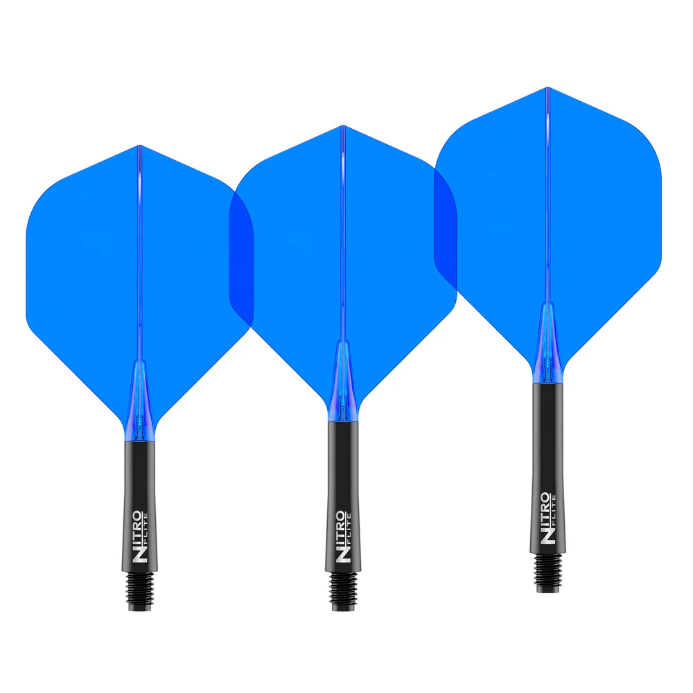 Image de Ailettes intégrées Red Dragon Nitro Flite Standard No2 Noir & Bleu