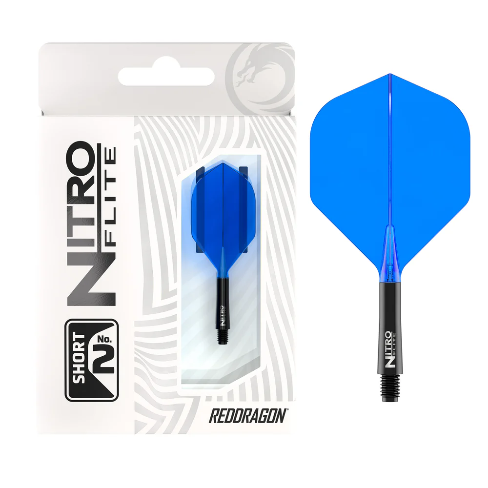 Image de Ailettes intégrées Red Dragon Nitro Flite Standard No2 Noir & Bleu