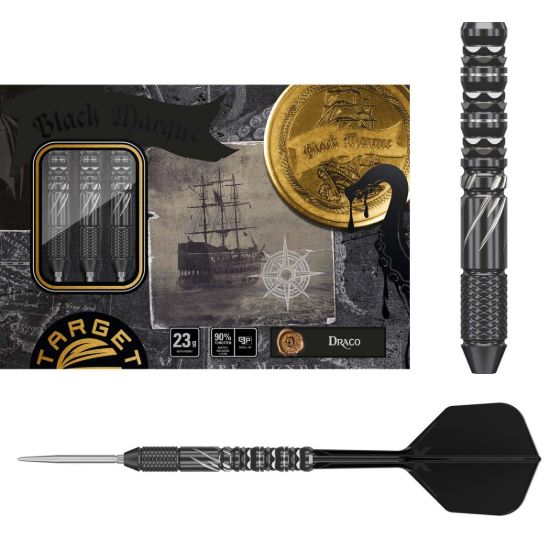 Afbeeldingen van Target Japan Black Marque Draco Steeltip Dartpijlen