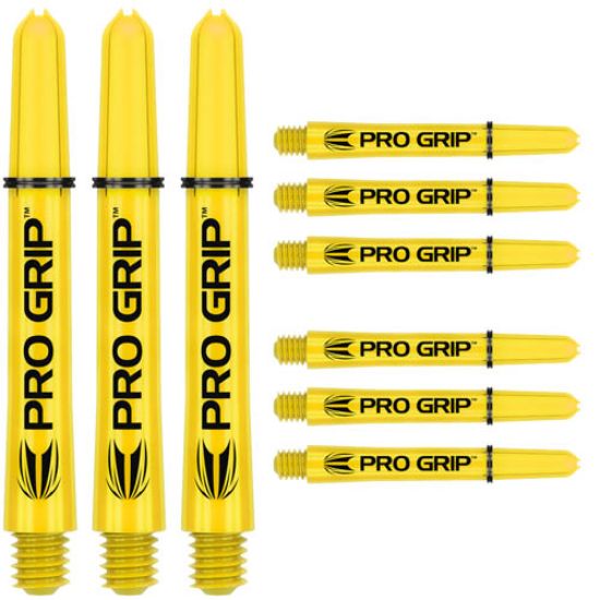 Afbeeldingen van Target Pro Grip Dart Shafts Geel