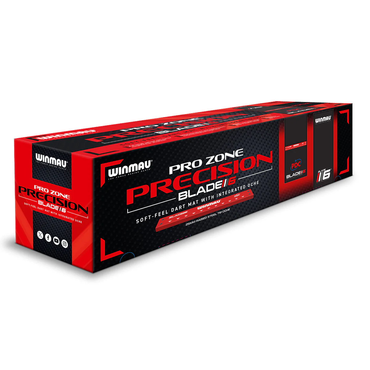 Pro Zone Precision Blade 6 Soft Feel Dart Mat & Integrated Oche