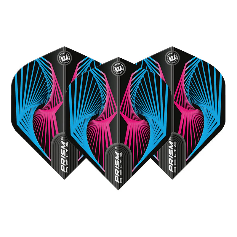 WINMAU PRISM DELTA FLIGHT EXTRA THICK BLUE-PINK