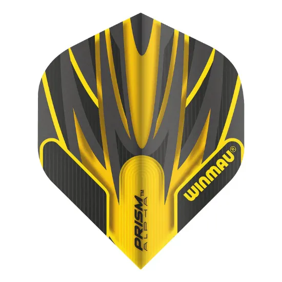 WINMAU PRISM ALPHA FLIGHT EXTRA THICK BLACK-YELLOW